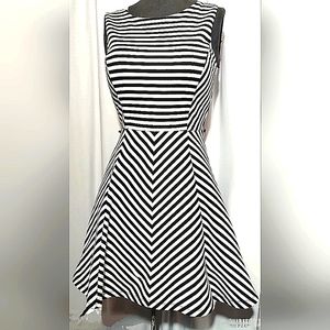 Forever 21  Small sleeveless Black & White striped dress